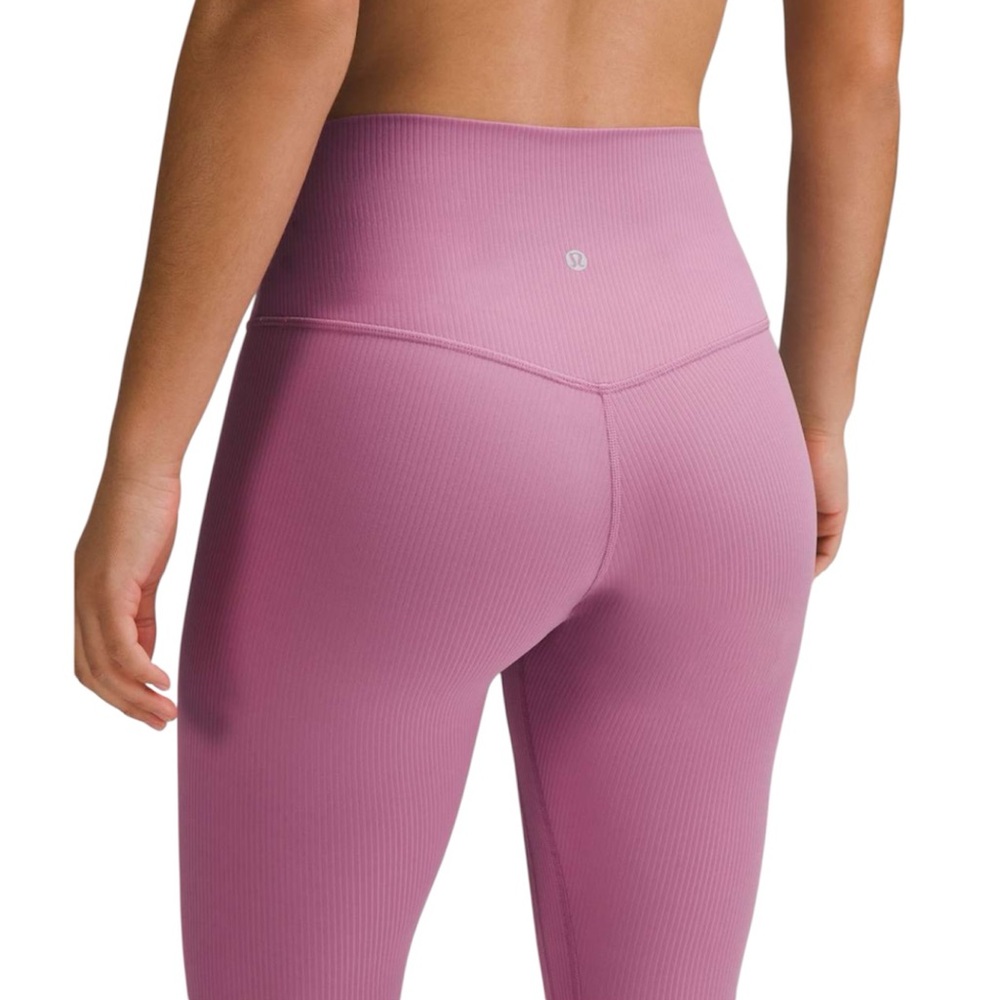 Lululemon Align Ribbed High-Rise
Pant 25” Velvet Dust Hidden Waistband Size 6